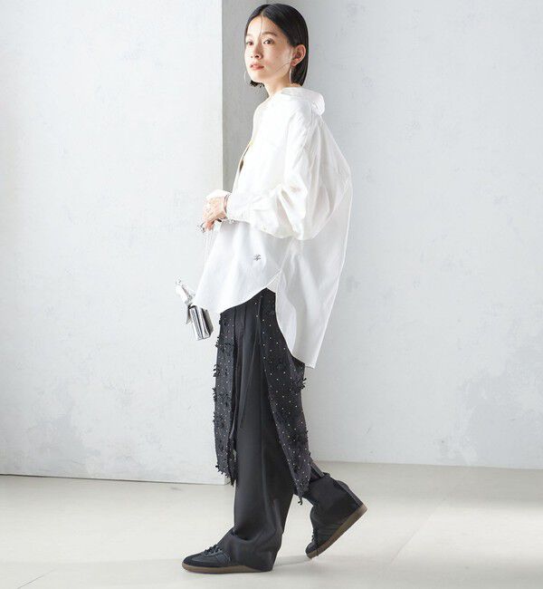 SHIPS for women「【SHIPS別注】crinkle crinkle crinkle:エンブロイダリー ラップ スカート」|スカート|