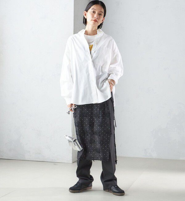 SHIPS for women「【SHIPS別注】crinkle crinkle crinkle:エンブロイダリー ラップ スカート」|スカート|