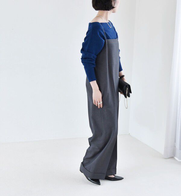 quaranciel「quaranciel:〈手洗い可能〉キャミ ワイド サロペット（セットアップ対応）」|オールインワン|