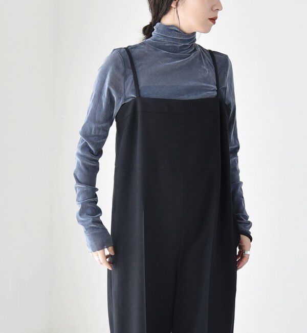 quaranciel「quaranciel:〈手洗い可能〉キャミ ワイド サロペット（セットアップ対応）」|オールインワン|