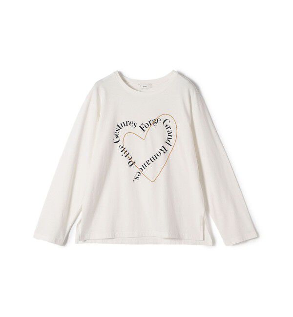 SHIPS for women「【WEB限定】バリエーション ロゴ プリント ロングスリーブ TEE」|Tシャツ・カットソー|