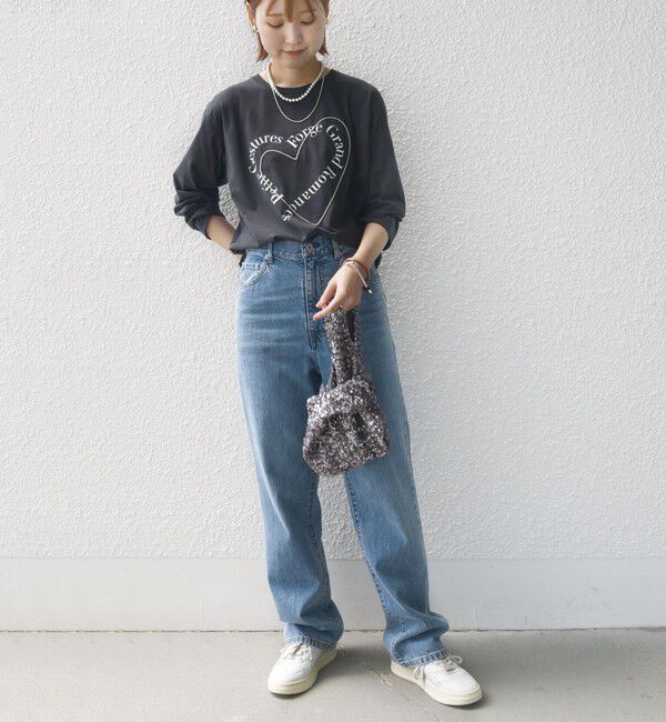 SHIPS for women「【WEB限定】バリエーション ロゴ プリント ロングスリーブ TEE」|Tシャツ・カットソー|