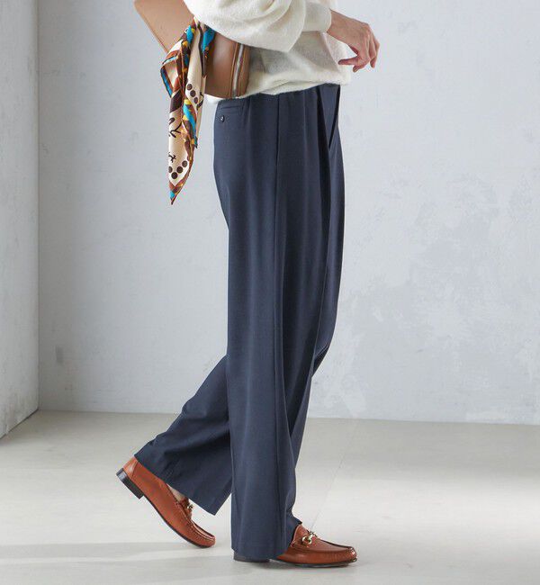 SHIPS for women「〈手洗い可能〉両面起毛 ストレート パンツ」|その他|