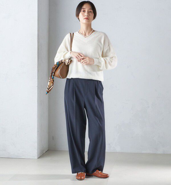 SHIPS for women「〈手洗い可能〉両面起毛 ストレート パンツ」|その他|