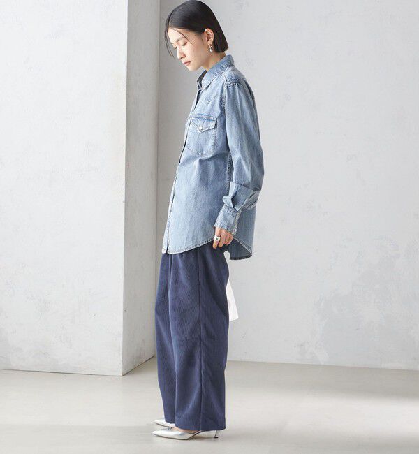 SHIPS for women「ROCKMOUNT:〈洗濯機可能〉デニム ウエスタン」|シャツ・ブラウス|