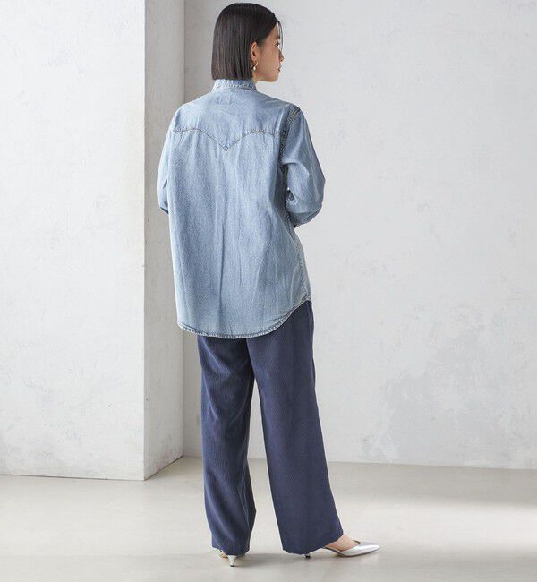 SHIPS for women「ROCKMOUNT:〈洗濯機可能〉デニム ウエスタン」|シャツ・ブラウス|