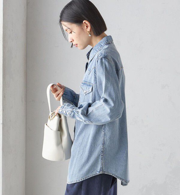 SHIPS for women「ROCKMOUNT:〈洗濯機可能〉デニム ウエスタン」|シャツ・ブラウス|