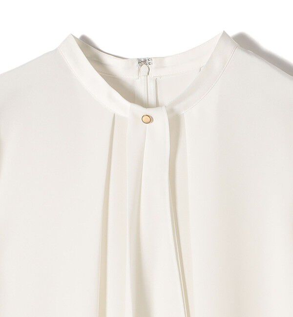 SHIPS for women「〈手洗い可能〉ボウタイ ソリッド 長袖 ブラウス」|シャツ・ブラウス|