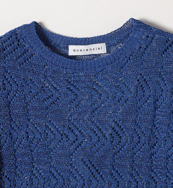 quaranciel「quaranciel:〈手洗い可能〉バルキー レース ニット」|ニット・セーター|