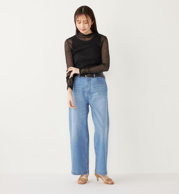 SHIPS Colors 「SHIPS Colors:〈手洗い可能〉シアー クレープ ハイネック インナー」|Tシャツ・カットソー|