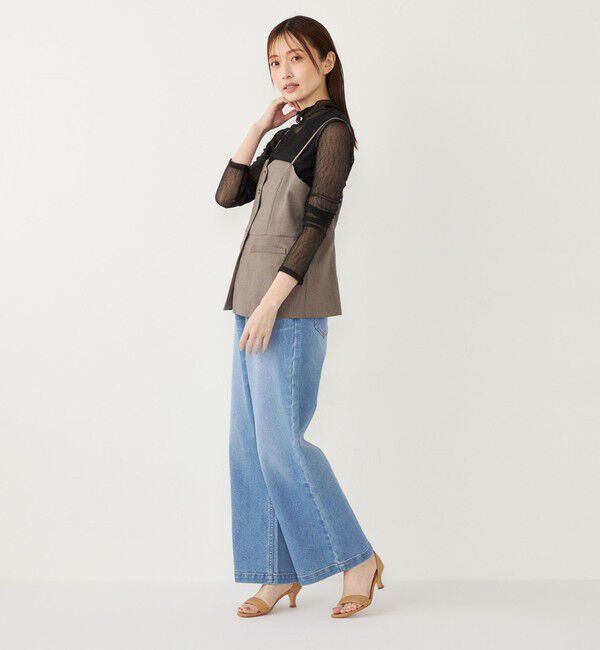 SHIPS Colors 「SHIPS Colors:〈手洗い可能〉シアー クレープ ハイネック インナー」|Tシャツ・カットソー|