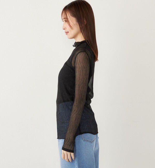 SHIPS Colors 「SHIPS Colors:〈手洗い可能〉シアー クレープ ハイネック インナー」|Tシャツ・カットソー|