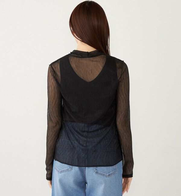 SHIPS Colors 「SHIPS Colors:〈手洗い可能〉シアー クレープ ハイネック インナー」|Tシャツ・カットソー|