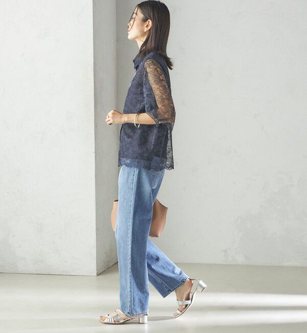 SHIPS for women「〈手洗い可能〉ラッセル レース シャツ」|シャツ・ブラウス|