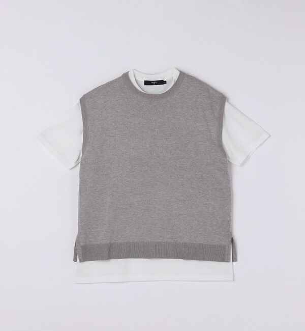 SHIPS Colors 「SHIPS Colors:〈洗濯機可能〉ベスト Tシャツ アンサンブル◇」|ニット・セーター|