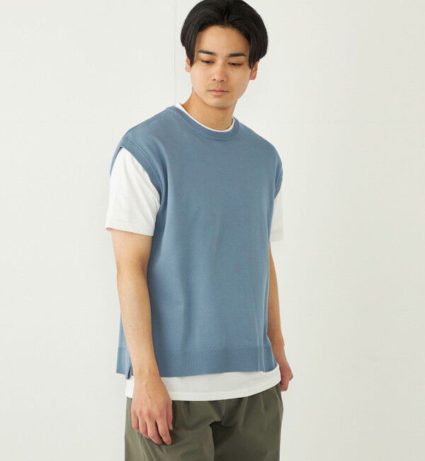 SHIPS Colors 「SHIPS Colors:〈洗濯機可能〉ベスト Tシャツ アンサンブル◇」|ニット・セーター|