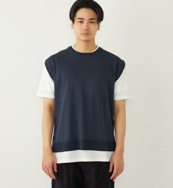 SHIPS Colors 「SHIPS Colors:〈洗濯機可能〉ベスト Tシャツ アンサンブル◇」|ニット・セーター|