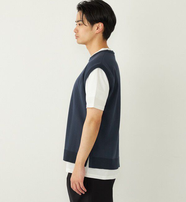 SHIPS Colors 「SHIPS Colors:〈洗濯機可能〉ベスト Tシャツ アンサンブル◇」|ニット・セーター|