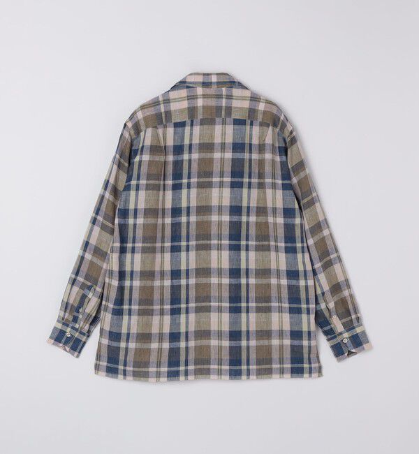 SHIPS「【SHIPS別注】Errico Formicola: オープンカラー マドラスチェック シャツ」|シャツ・ブラウス|