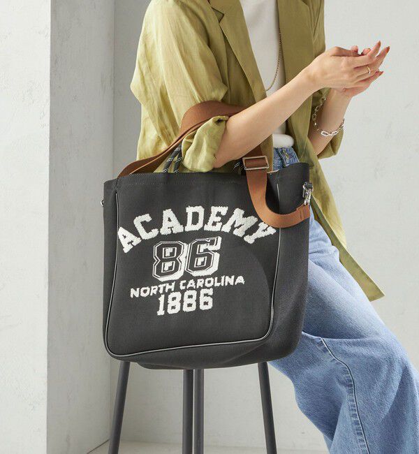 SHIPS for women「カレッジ レオパード ジャカード A4 バッグ」|ショルダー・メッセンジャー|