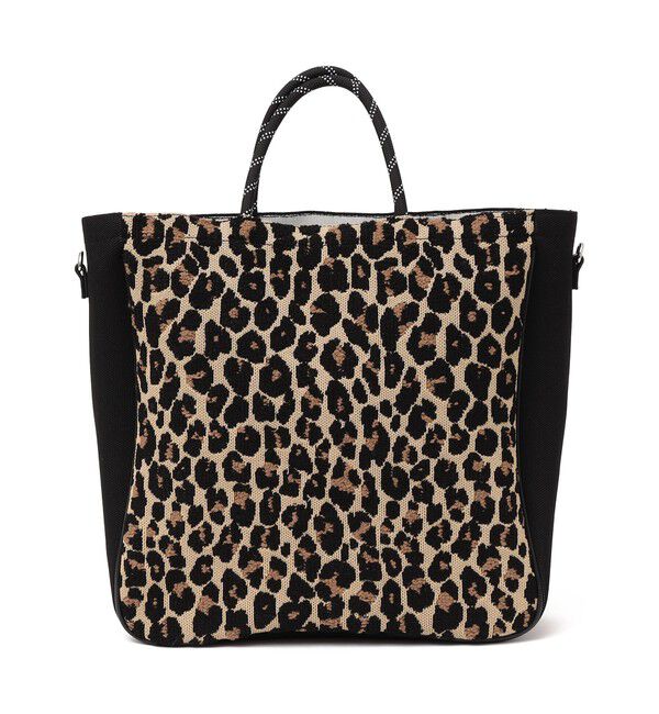 SHIPS for women「カレッジ レオパード ジャカード A4 バッグ」|ショルダー・メッセンジャー|