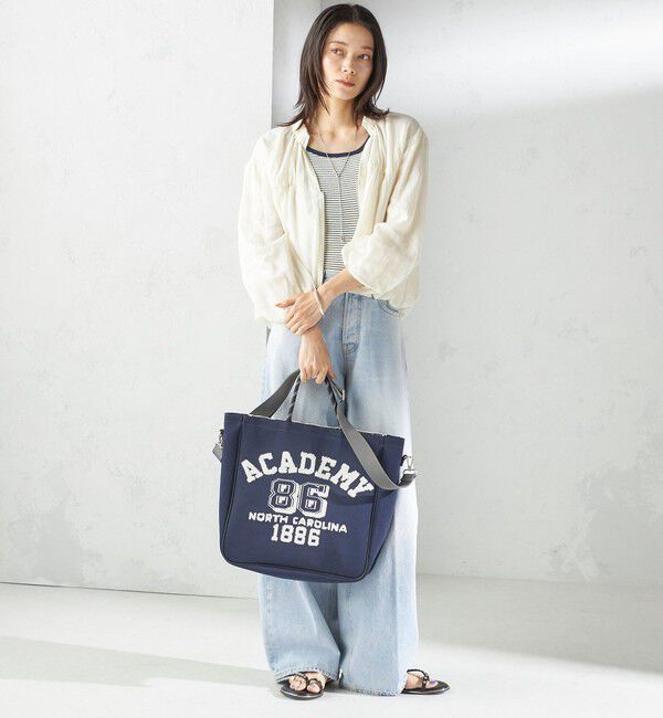 SHIPS for women「カレッジ レオパード ジャカード A4 バッグ」|ショルダー・メッセンジャー|