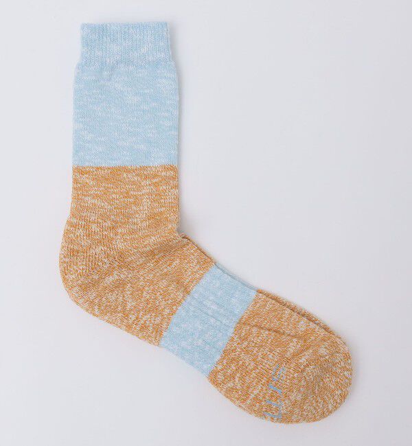 SHIPS「IVY ELLIS: 2トーン スラブ ソックス」|ソックス|カーキ