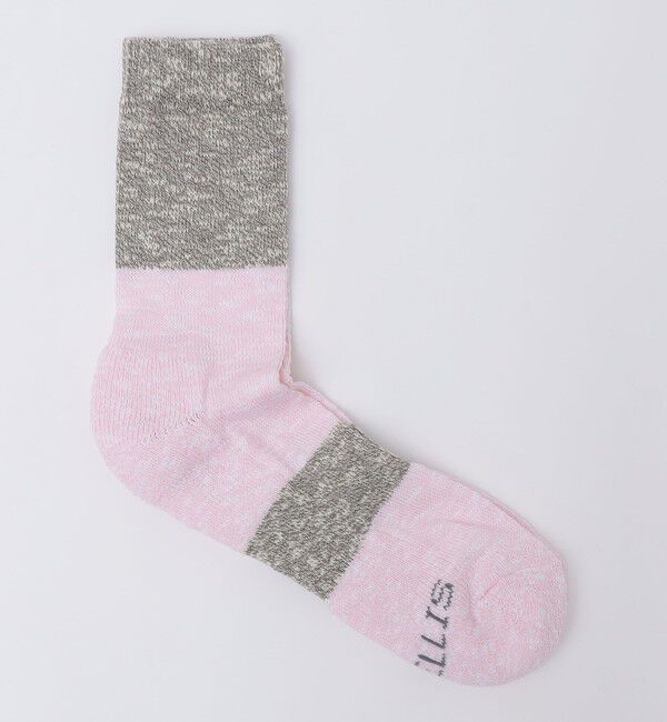 SHIPS「IVY ELLIS: 2トーン スラブ ソックス」|ソックス|ピンク