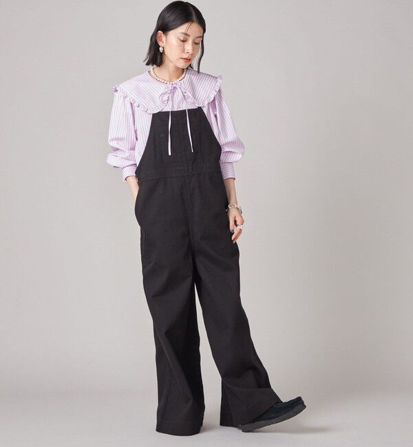 SHIPS for women「SHIPS NINE CASE:〈洗濯機可能〉カツラギ サロペット」|オールインワン|