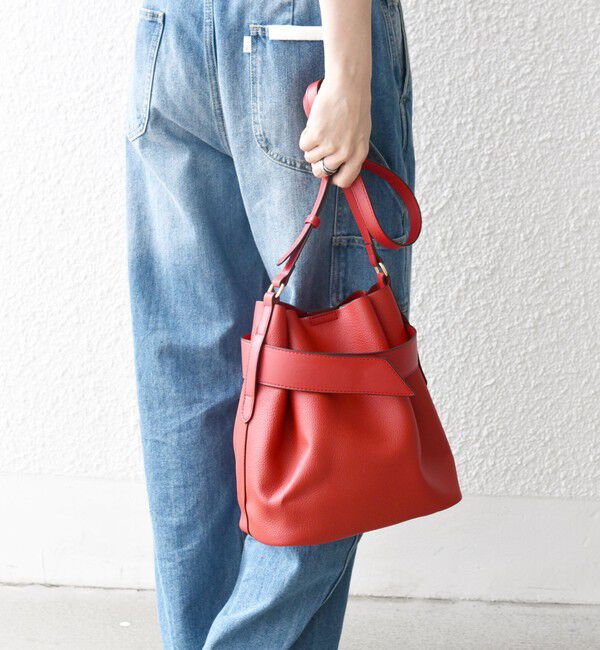 SHIPS any「SHIPS any: ベルト デザイン 巾着 ショルダー バッグ」|ショルダー・メッセンジャー|