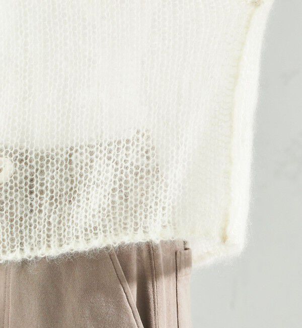 SHIPS for women「モヘヤ メッシュ プルオーバー」|ニット・セーター|