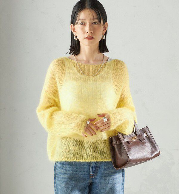 SHIPS for women「モヘヤ メッシュ プルオーバー」|ニット・セーター|