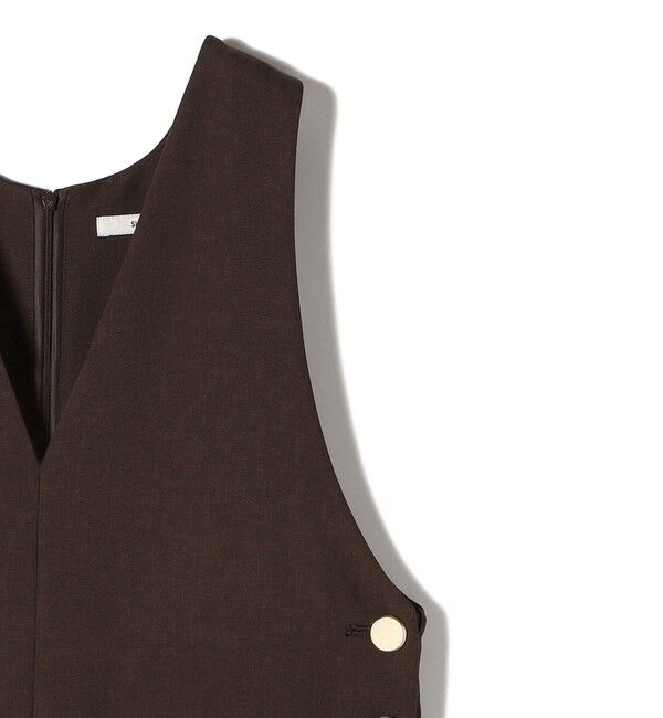 SHIPS for women「〈手洗い可能〉ハイカウント ダブルクロス オールインワン」|オールインワン|