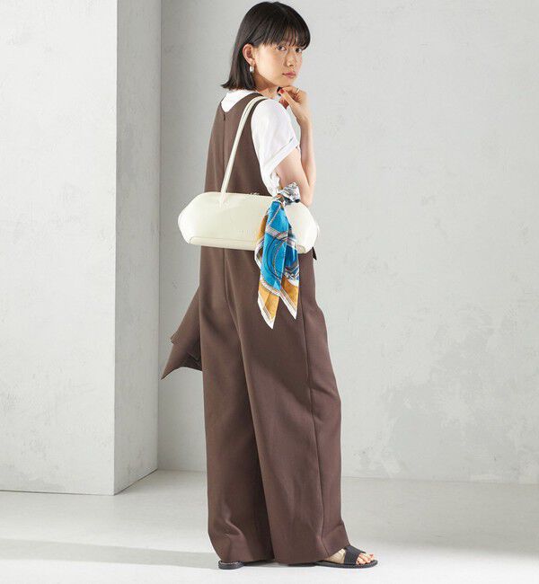 SHIPS for women「〈手洗い可能〉ハイカウント ダブルクロス オールインワン」|オールインワン|