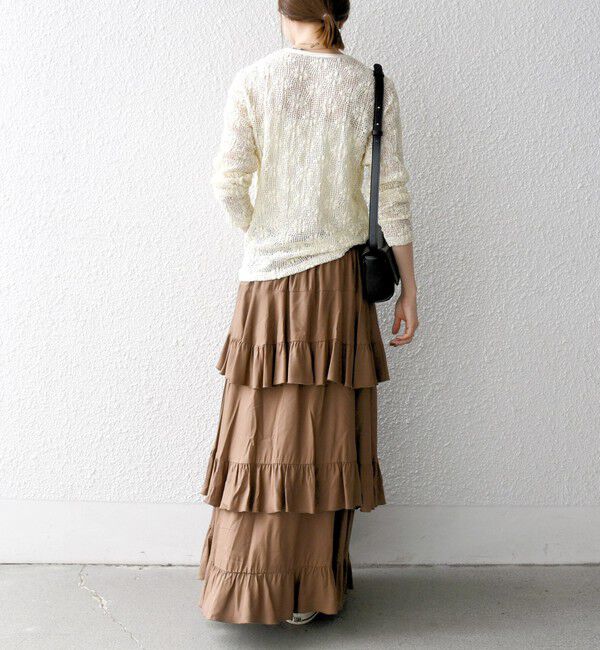 SHIPS any「SHIPS any:〈手洗い可能〉フラワー メッシュ クルーネック プルオーバー」|Tシャツ・カットソー|