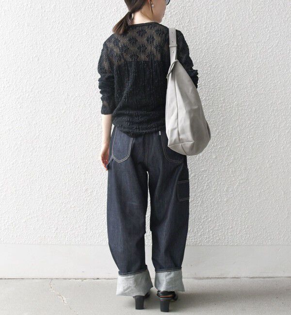 SHIPS any「SHIPS any:〈手洗い可能〉フラワー メッシュ クルーネック プルオーバー」|Tシャツ・カットソー|