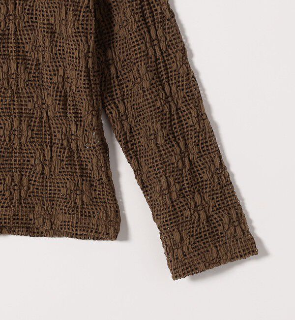 SHIPS any「SHIPS any:〈手洗い可能〉フラワー メッシュ クルーネック プルオーバー」|Tシャツ・カットソー|