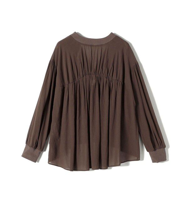 SHIPS for women「【WEB限定】〈手洗い可能〉シアー Vネック フレア シャツ カーディガン」|カーディガン|