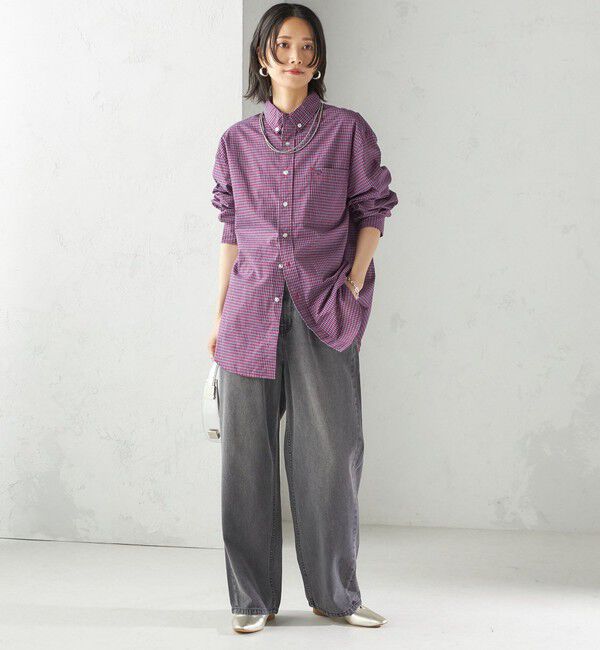 SHIPS for women「【SHIPS別注】LOGAN KNITTING MILLS:〈洗濯機可能〉チェック シャツ」|シャツ・ブラウス|