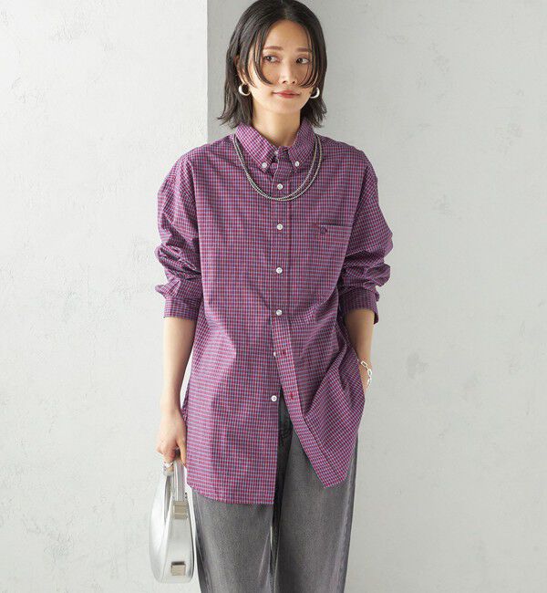 SHIPS for women「【SHIPS別注】LOGAN KNITTING MILLS:〈洗濯機可能〉チェック シャツ」|シャツ・ブラウス|