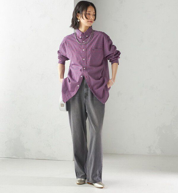 SHIPS for women「【SHIPS別注】LOGAN KNITTING MILLS:〈洗濯機可能〉チェック シャツ」|シャツ・ブラウス|