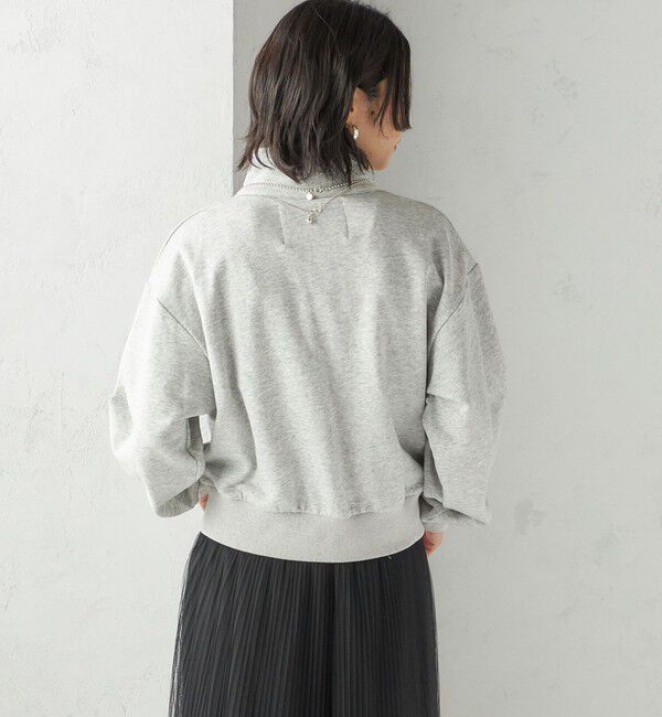 SHIPS for women「【SHIPS別注】LOGAN KNITTING MILLS:プリント ジップ プルオーバー」|スウェット・ジャージ|