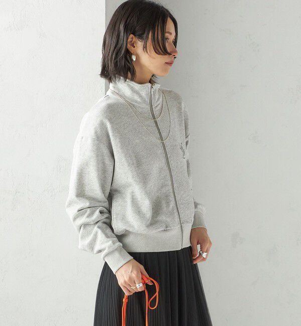 SHIPS for women「【SHIPS別注】LOGAN KNITTING MILLS:プリント ジップ プルオーバー」|スウェット・ジャージ|