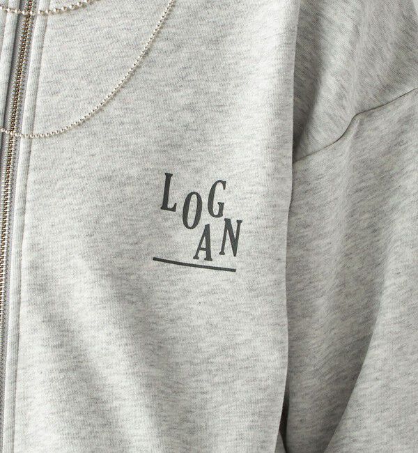 SHIPS for women「【SHIPS別注】LOGAN KNITTING MILLS:プリント ジップ プルオーバー」|スウェット・ジャージ|