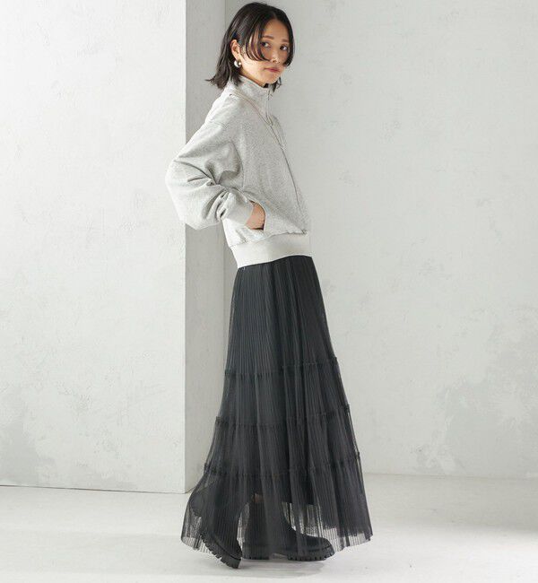 SHIPS for women「【SHIPS別注】LOGAN KNITTING MILLS:プリント ジップ プルオーバー」|スウェット・ジャージ|