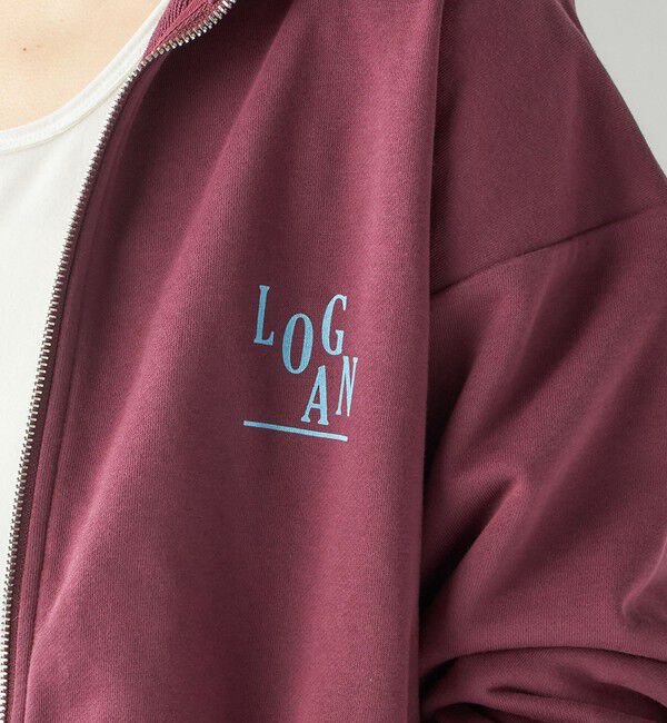 SHIPS for women「【SHIPS別注】LOGAN KNITTING MILLS:プリント ジップ プルオーバー」|スウェット・ジャージ|