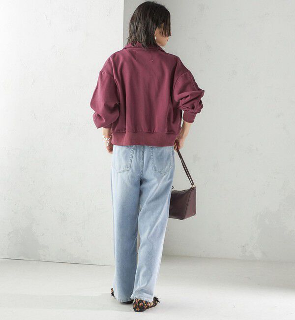 SHIPS for women「【SHIPS別注】LOGAN KNITTING MILLS:プリント ジップ プルオーバー」|スウェット・ジャージ|