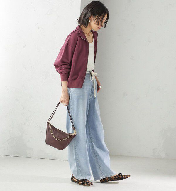 SHIPS for women「【SHIPS別注】LOGAN KNITTING MILLS:プリント ジップ プルオーバー」|スウェット・ジャージ|