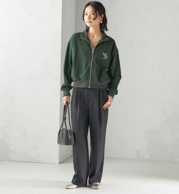 SHIPS for women「【SHIPS別注】LOGAN KNITTING MILLS:プリント ジップ プルオーバー」|スウェット・ジャージ|