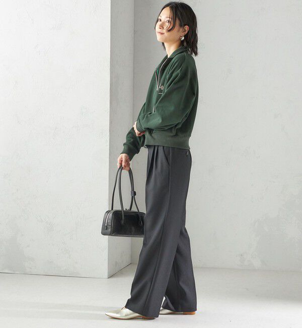 SHIPS for women「【SHIPS別注】LOGAN KNITTING MILLS:プリント ジップ プルオーバー」|スウェット・ジャージ|